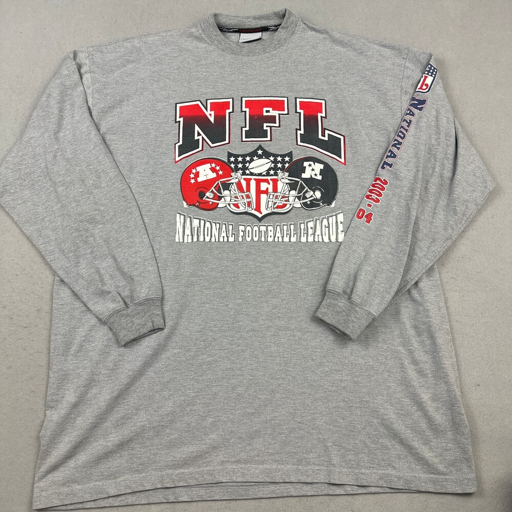 Vintage Reebok Shirt Men 3XL Gray NFL National Football League Long Sleeve 2003